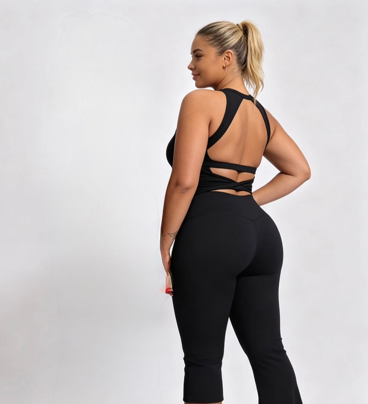 LA Flared Capri Pants & Halter Top