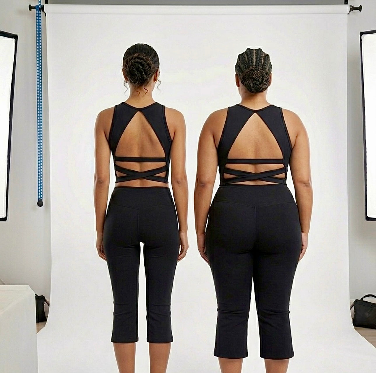 LA Flared Capri Pants & Halter Top